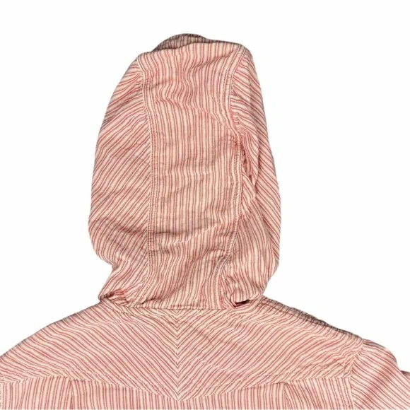 Toad & Co Utility Barn Full-Zip Hooded With Pockets Jacket In Brown/Orange Sz XS - Picture 11 of 11